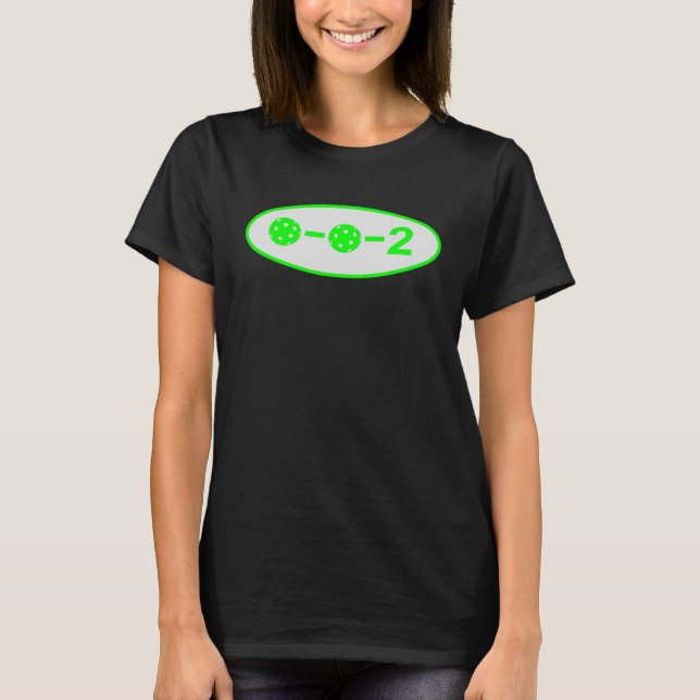 T-shirt Pickleball 0 0 2 Ball Graphisme (Devant)