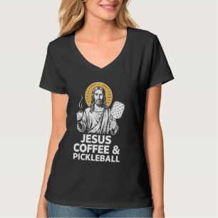 T-shirt Pickleball à café Jésus