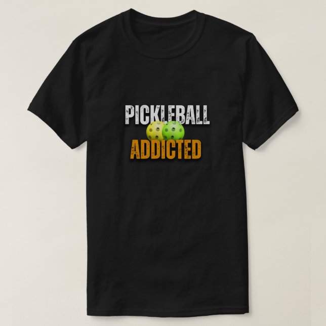 T-shirt Pickleball accro, pickleball (Design devant)