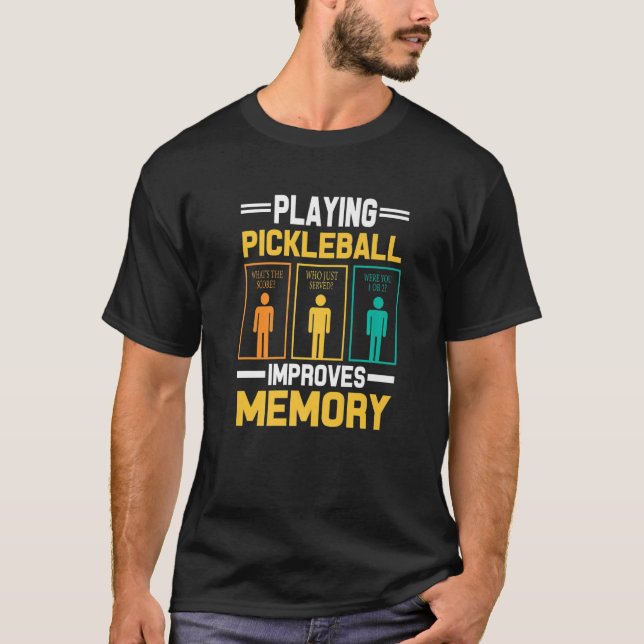 T-shirt Pickleball Aimant Paddle Pickleball Player Fun Hob (Devant)