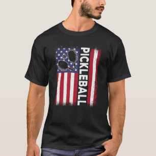 T-shirt Pickleball American Flag Pickleball Vintage