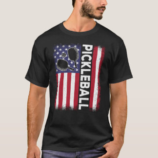 T-shirt Pickleball American Flag Pickleball Vintage