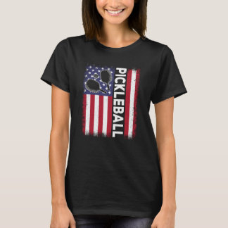 T-shirt Pickleball American Flag Pickleball Vintage