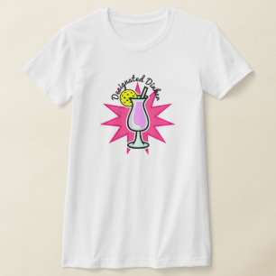 T-shirt Pickleball Ananas Dinker désigné, Boisson Rose