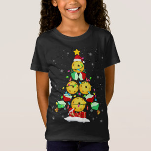 T-Shirt Pickleball Arbre de Noël Père Noël Pickleball X-ma