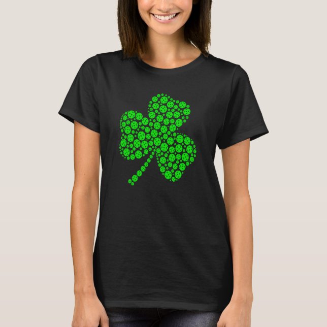 T-shirt Pickleball Ball Shamrock C St Patrick's Day Men (Devant)