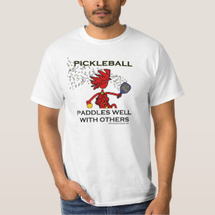 T-shirt Pickleball barbote bien avec d'autres