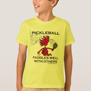 T-shirt Pickleball barbote bien avec d'autres