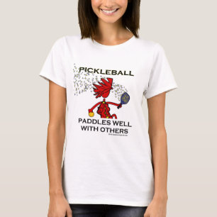 T-shirt Pickleball barbote bien avec d'autres
