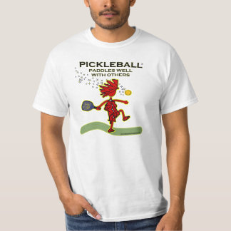 T-shirt Pickleball barbote bien avec d'autres