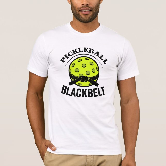 T-shirt Pickleball Blackbelt - Funky Pickleball Master (Devant)