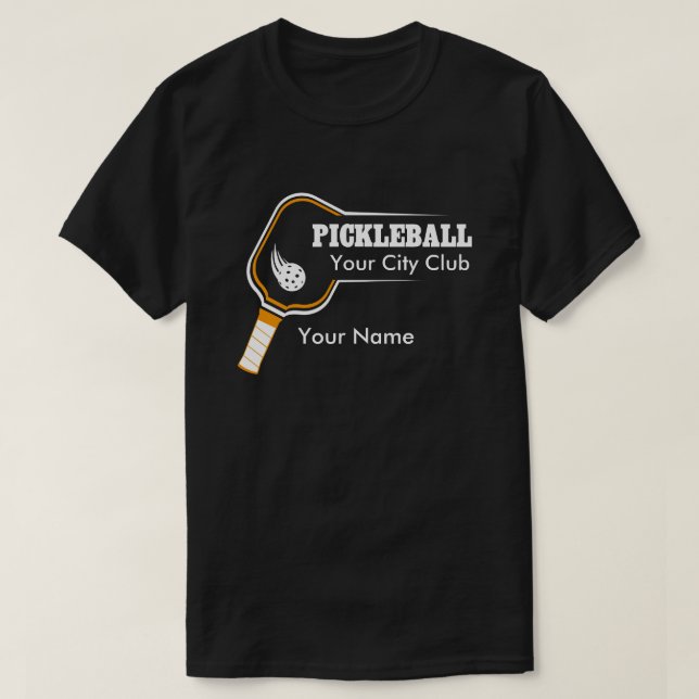 T-shirt Pickleball Blue Club B sur mesure (Design devant)