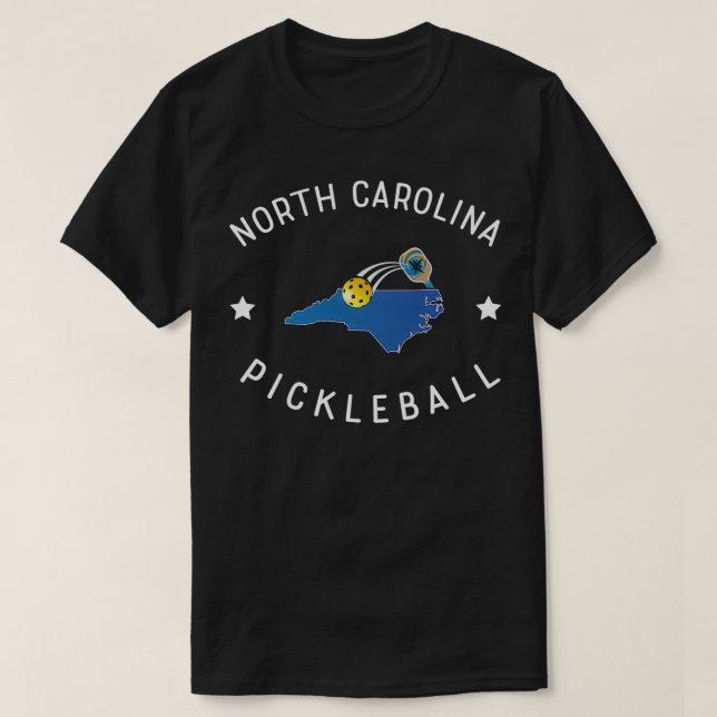 T-shirt Pickleball Caroline du Nord (Design devant)