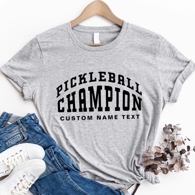 T-shirt Pickleball Champion Nom personnalisé Pickleballer  (Pickleball Champion Custom Name Pickleballer Cool T-Shirt)