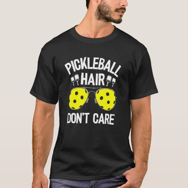 T-shirt Pickleball Cheveux Ne S'Occupe Pas Des Femmes Gran (Devant)