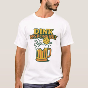 T-shirt Pickleball - Citations "Dink Responsable"