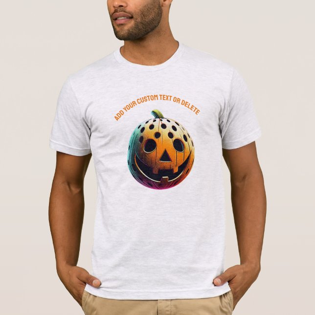 T-shirt Pickleball Citrouille Pickleballer Halloween cadea (Devant)