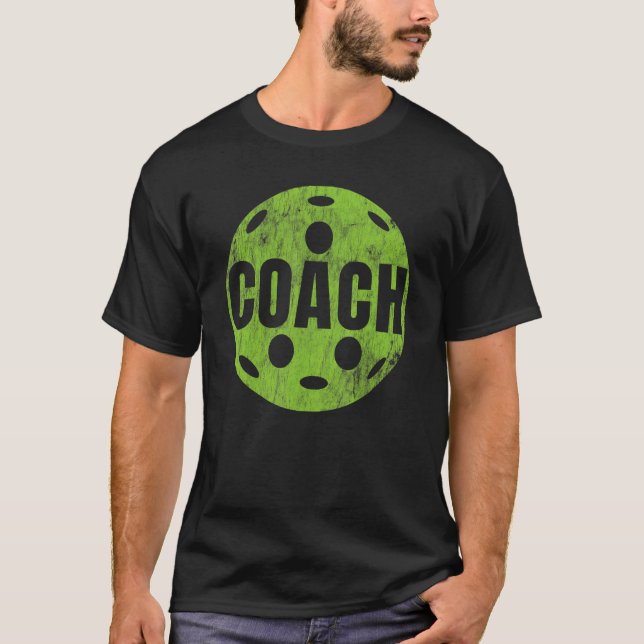 T-shirt Pickleball Coach Pickleball Paddleball Joueur Spo (Devant)