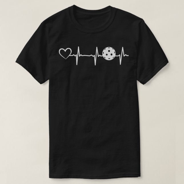 T-shirt Pickleball coeur pulleball joueur (Design devant)