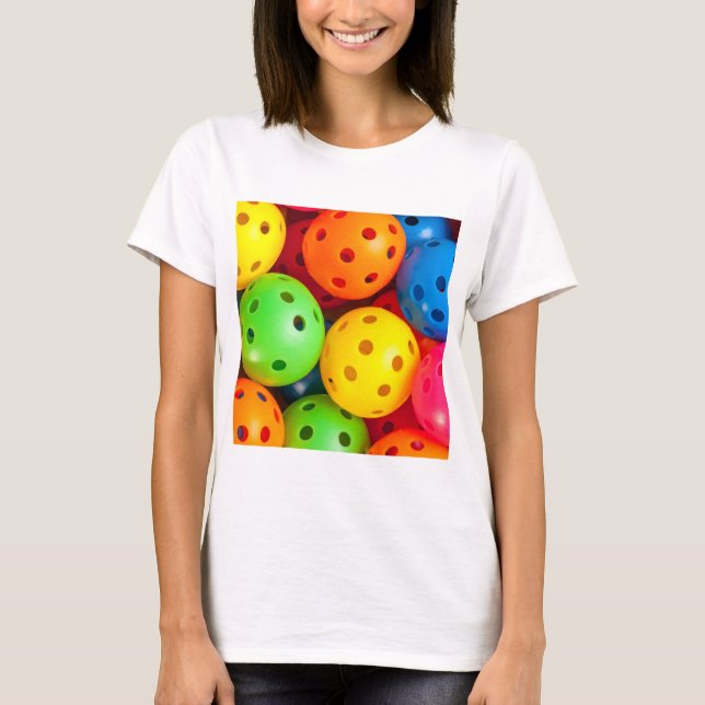 T-shirt Pickleball coloré (Devant)