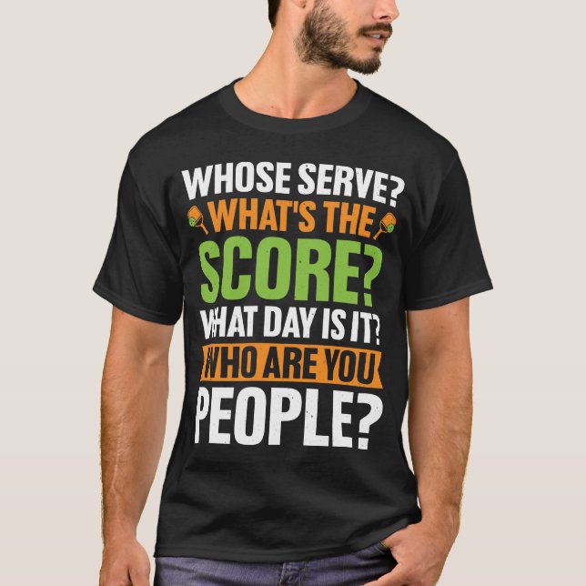 T-shirt Pickleball Confusion : Humour & Jouer à la Cour (Devant)
