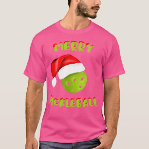 T-shirt Pickleball de Noël Pickleball de Santa Hat Joueur