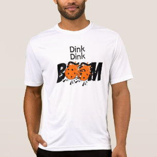 T-shirt Pickleball Dinking Orange Bombs Dink Dink Boom