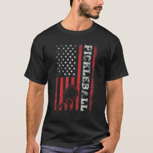 T-shirt Pickleball Drapeau Américain US Patriotique Cool P