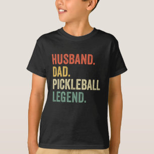T-shirt Pickleball drôle Mari papa légende Père Vintage
