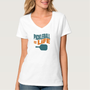 T-shirt Pickleball égale à la vie amusant joueur