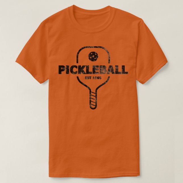 T-shirt PickleBall Est 1965 Vintage en détresse (Design devant)