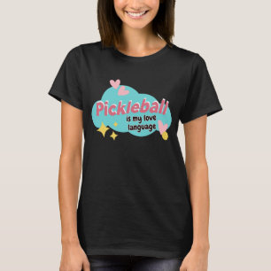 T-shirt Pickleball Est Mon Amour Langue Cute Pickleball