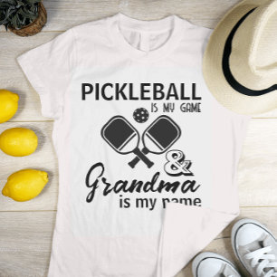 T-shirt Pickleball Est Mon Jeu Grand-mère Est Mon Nom
