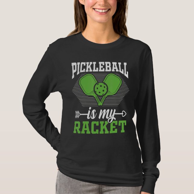 T-shirt Pickleball Est Mon Pickleball Raquette (Devant)