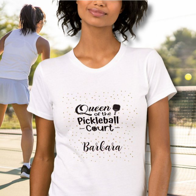 T-shirt Pickleball Gal Reine de la Cour Bella+Canvas (Créateur téléchargé)