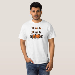 T-shirt Pickleball Gear Dink Dink Boom Grund Orange Bombes