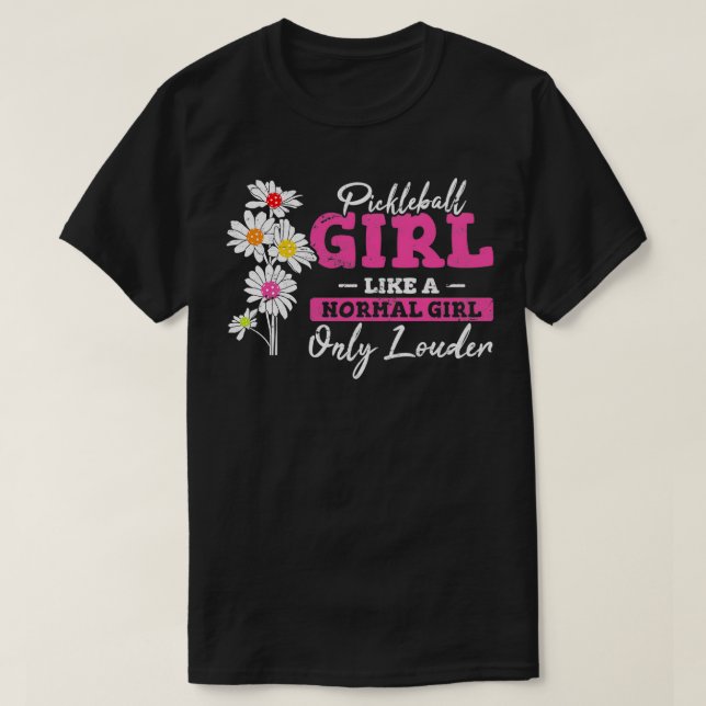 T-shirt Pickleball Girl Drôle Joueur de Pickleball Femmes  (Design devant)