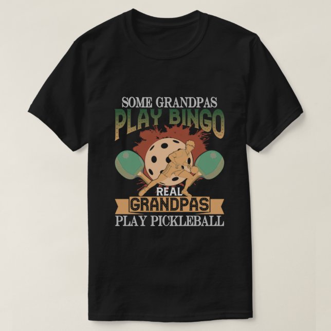 T-shirt Pickleball Grand-Père Chemise Grand-Père Citations (Design devant)