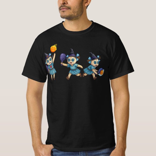 T-shirt Pickleball Halloween (Devant)