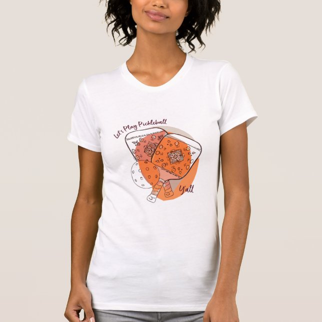 T-shirt Pickleball inspiré par Boho (Devant)
