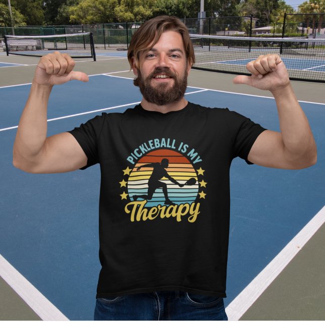 T-shirt Pickleball is my Therapy funny Pickleball (Créateur téléchargé)