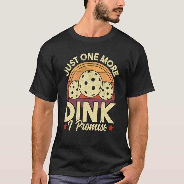 T-shirt Pickleball Juste Un Dink Retro Pickleball (Devant)
