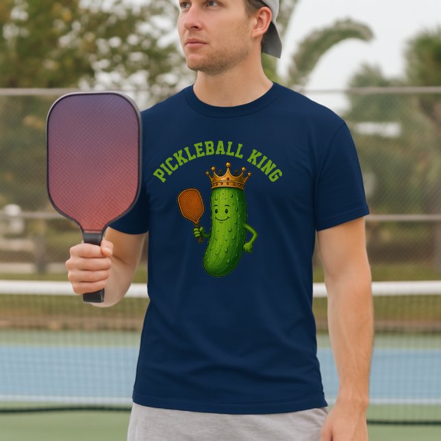 T-shirt Pickleball King Funny Picket Modèle de la Couronne (Créateur téléchargé)