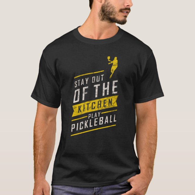 T-shirt Pickleball Kitchen Funny Retro Sport (Devant)