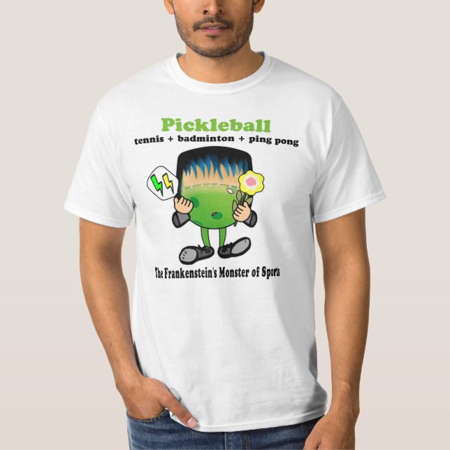 T-shirt Pickleball - le monstre des sports de Frankenstein (Devant)