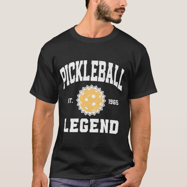T-shirt Pickleball Legend 1965 Funny Pickleball Paddle (Devant)