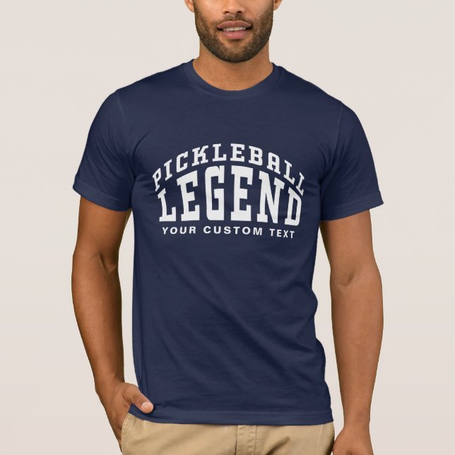 T-shirt Pickleball Legend Nom personnalisé Funny Picklebal (Devant)