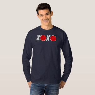T-shirt Pickleball Love Valentine XOXO Red Pickleballs