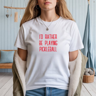 T-shirt Pickleball Lover's Dream drôle slogan rouge