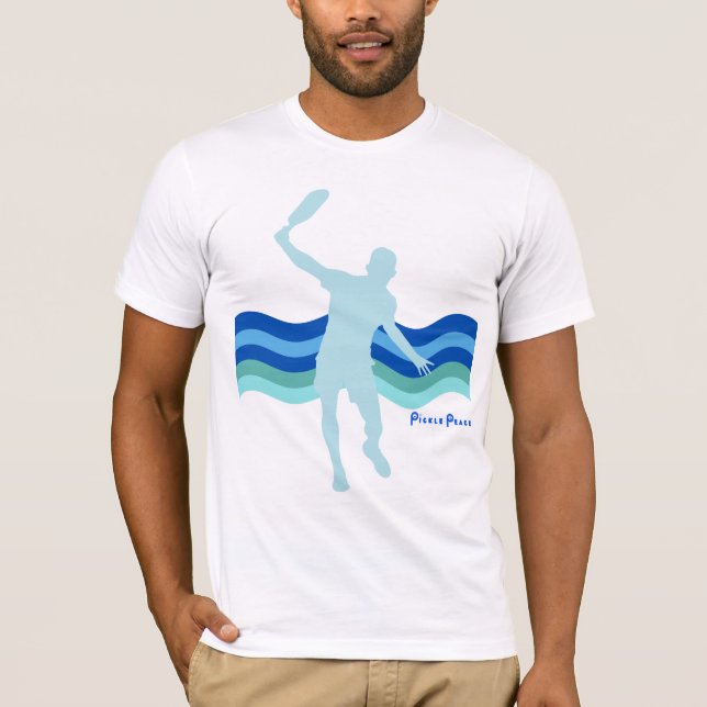 T-shirt Pickleball masculin par Pickle Peace (Devant)